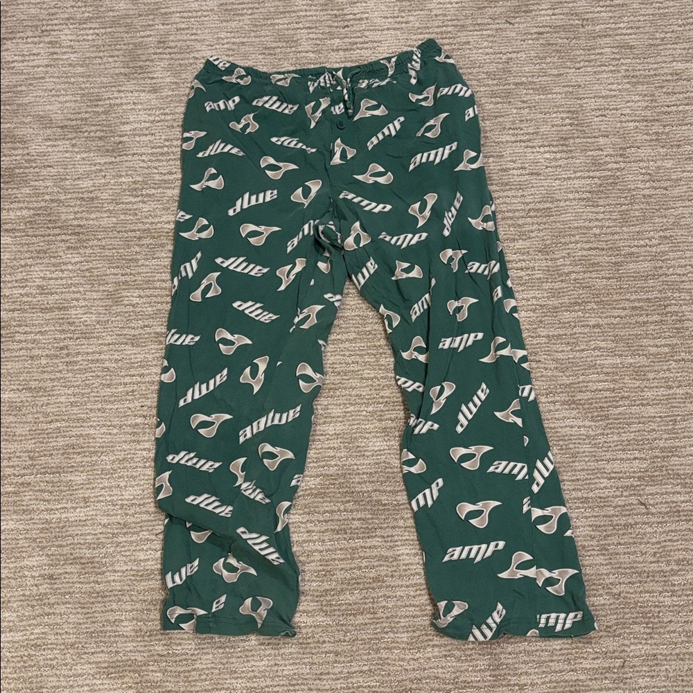 Green Patterned Men's Pants